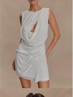 Meshki White Oria Mini Dress